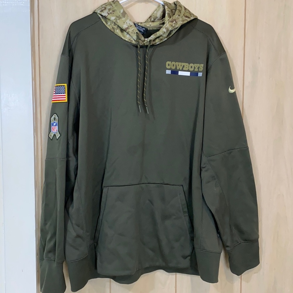 Nike Nfl cowboys hoodie dri-fit Camo USA Military